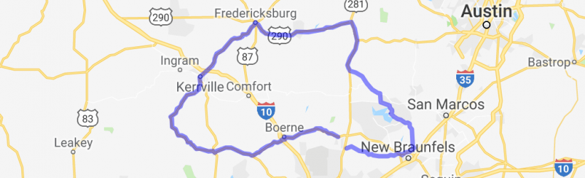 Gruene-Fredericksburg-Bandera Loop |  United States