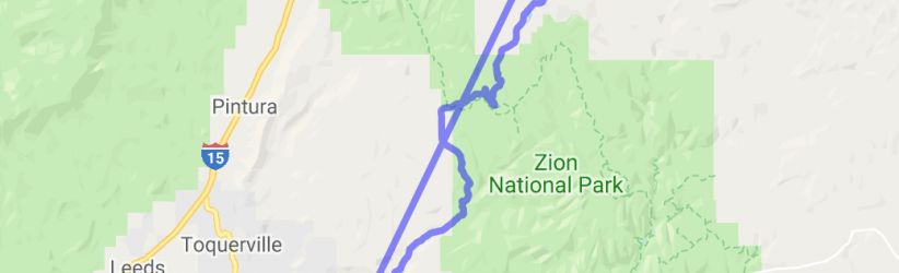 Kolob Road from Virgin, Utah |  United States