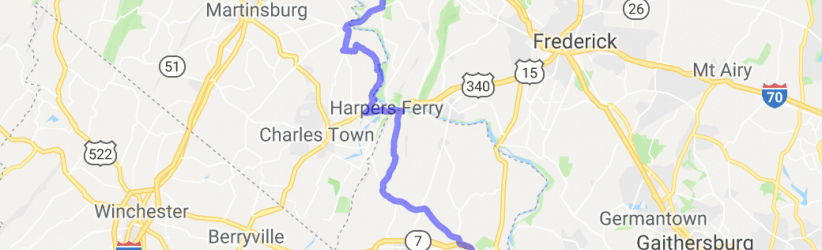 Leesburg VA to Antietam National Battlefield MD |  Virginia