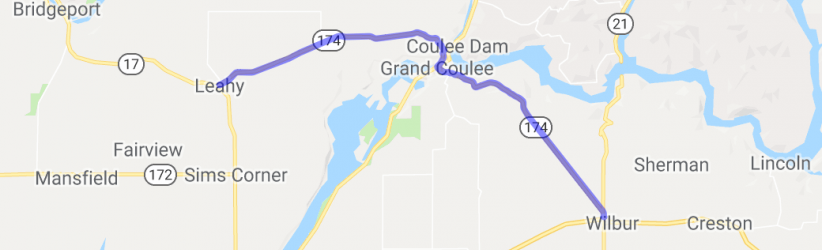 The Grand Coulee Dam Run On Hwy 174 |  United States