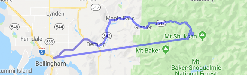 Bellingham's Mt Baker Road |  United States