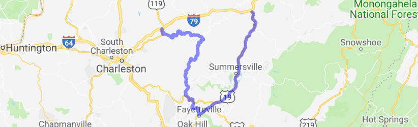 Scenic Route to New River Gorge |  United States