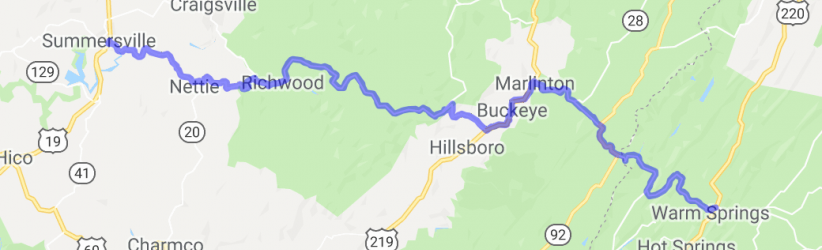 West Virginia 39 (West of US 220) |  West Virginia