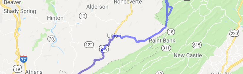 Southeastern West Virginia - Peterstown to Sweet Springs |  West Virginia