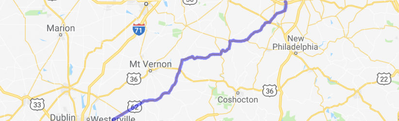 Columbus to Massillon on US 62 |  United States