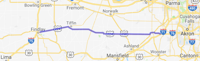 US 224 - Akron area to Findlay |  United States