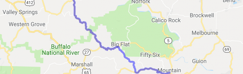 Bull Shoals Area to Mountain View Along Route 14 |  United States