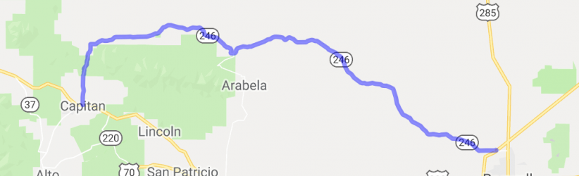 Hwy 246 - Roswell to Capitan |  United States