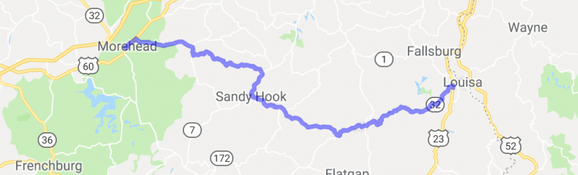 Route 32 - Morehead to Louisa |  United States