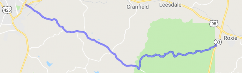 Natchez to Homochitto National Forest |  United States