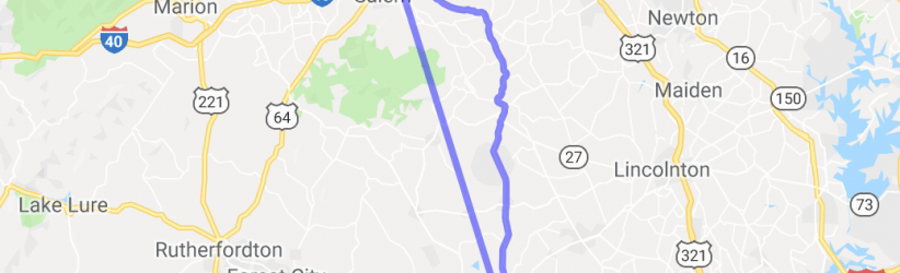 Route 18 - Shelby to Morganton NC |  United States