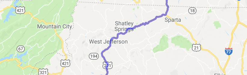 US 221 - Independence, VA to Boone, NC |  Virginia