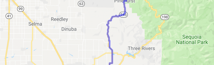 Doorstep to Sequoia National Park - SR-245 |  United States