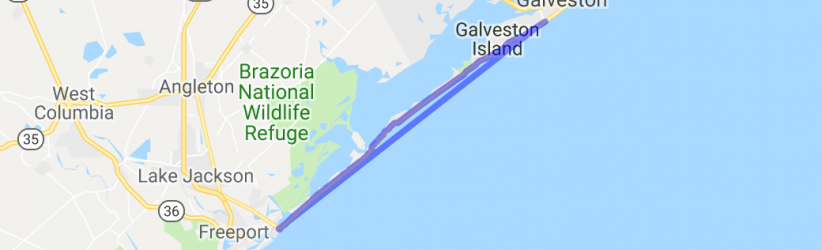 Bluewater Highway & San Luis Pass Road to Lone Star Flight Museum |  United States