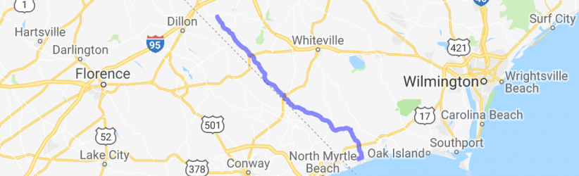 Route 904 to Sunset Beach |  United States