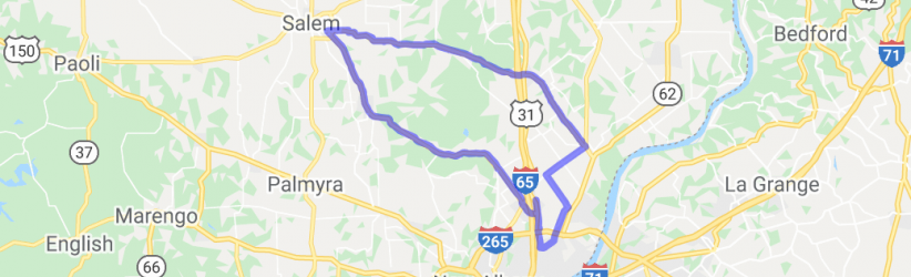 Jeffersonville to Salem to Henryville to Charlestown Loop |  United States