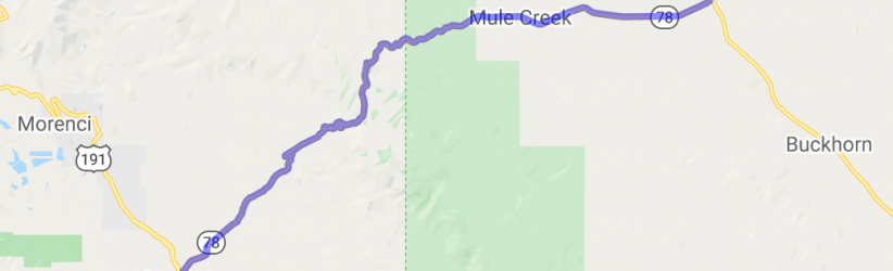 Three Way AZ through Mule Creak NM on Route 78 |  Southwest