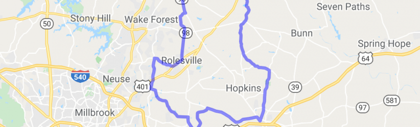 Wake/Franklin County Back Roads Loop |  United States