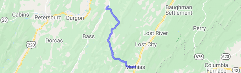 Lost River State Park Rd and Howard's Lick Rd |  United States