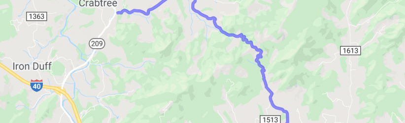 North Carolina CR 1509 - Crabtree Mountain Road |  United States