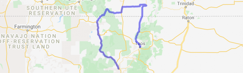 Espanola to Chama to Sa Luis to Taos Loop |  New Mexico