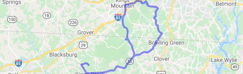 Crowders Mountain and Kings Mountain Loop |  United States