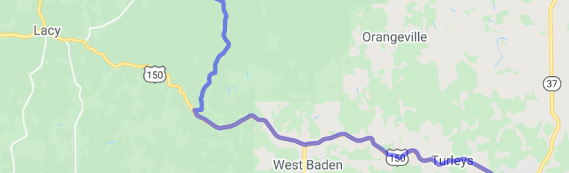 Highway 150 Between Shoals and Paoli |  United States