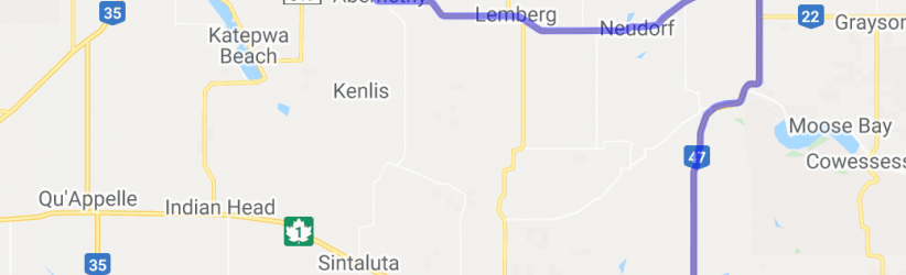 Grenfell to Fort Qu'Appelle (Saskathewan, Canada) |  Routes Around the World