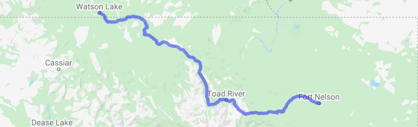 Alaska Highway Ft. Nelson to Watson Lake (British Columbia, Canada) |  Routes Around the World