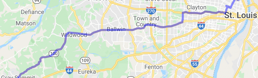 Route 66 - 1926 St. Louis to Grey Summit |  United States