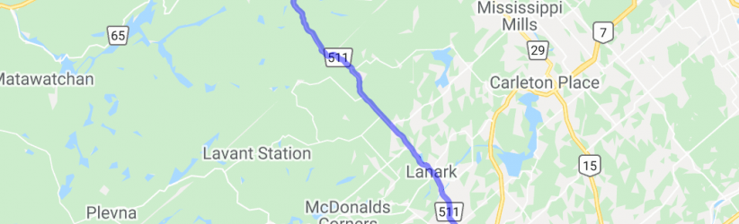 Route 511 from Perth to Calabogie (Ontario, Canada) |  Routes Around the World