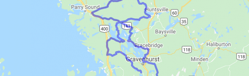 Muskoka Ontario Routes (Ontario, Canada) |  Routes Around the World