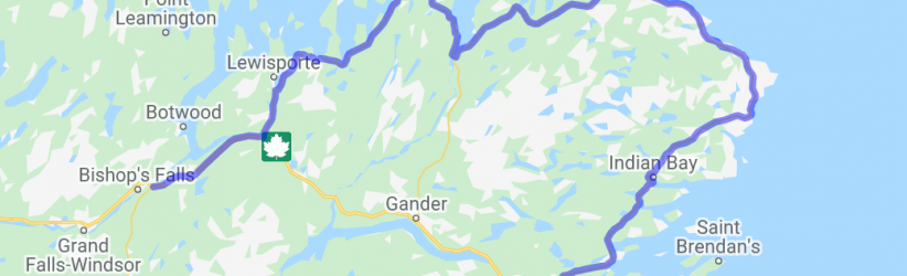 The Gander Loop (Newfoundland, Canada) |  Routes Around the World