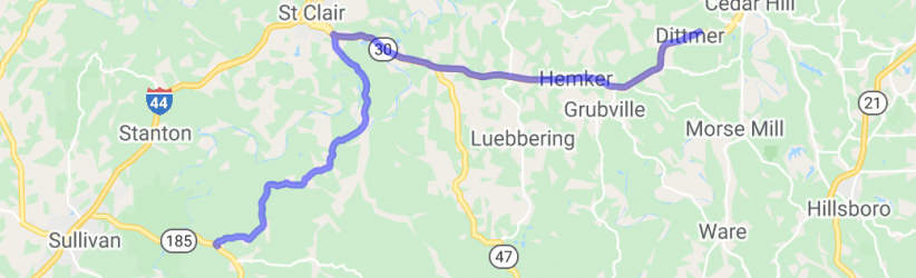 Holeshots Saloon to Hwy 185 |  United States