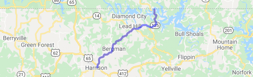 Harrison to Peel Ferry - AR-7 to AR-125 |  United States