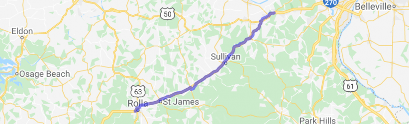 US Route 66 - Grey Summit to Rolla |  United States