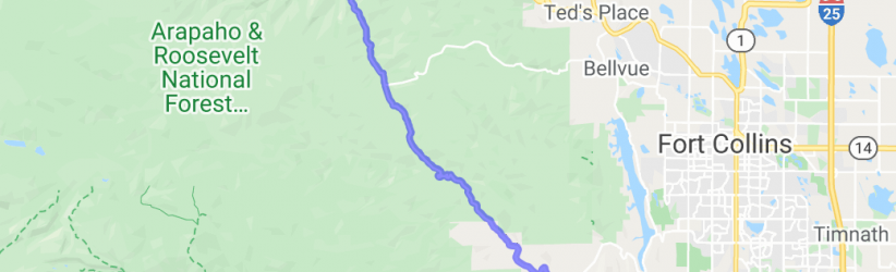 Poudre Canyon to Masonville  on Stove Prairie Road and Buckhorn Road |  United States