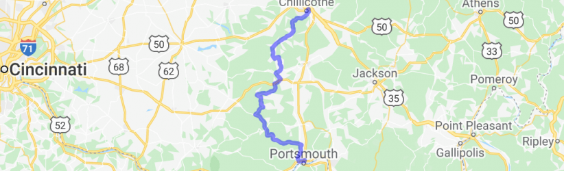 Chillicothe to Portsmouth - the scenic ride | Ohio Chillicothe to Portsmouth - the scenic ride | Ohio