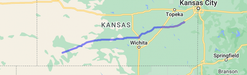 Around the edge of Colorado (segment 1 of 8) - Ottawa KS to Sublette KS | United States Around the edge of Colorado (segment 1 of 8) - Ottawa KS to Sublette KS | United States