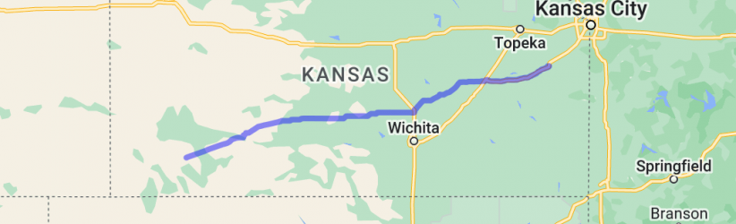 Around the edge of Colorado (segment 1 of 8) - Ottawa KS to Sublette KS |  United States