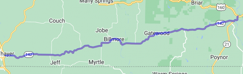 MO-142 - Thayer to Doniphan | United States MO-142 - Thayer to Doniphan | United States