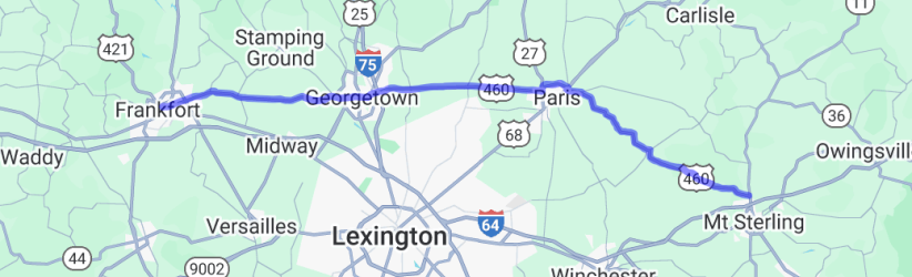 US 460 North of Lexington - Scenic Horse Farms Ride |  United States