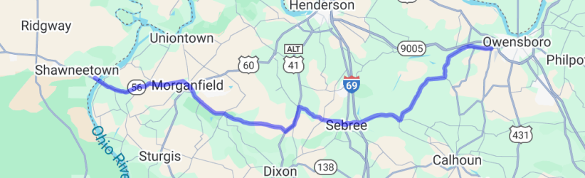 KY-56 - Shawneetown Bridge to Owensboro |  United States