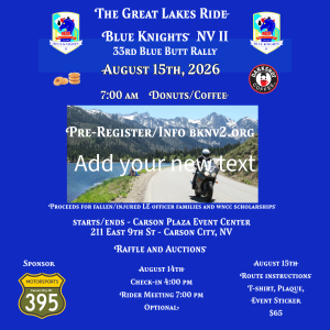 Blue Knights Nevada II, 33rd Blue Butt Rally |  Nevada