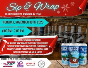Sip & Wrap at the Newburgh Brewing Co. |  New York