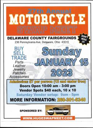 Delaware, Ohio Motorcycle Swap Meet |  Ohio