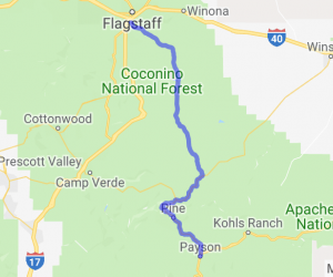 Lake Mary Rd from Flagstaff to Payson |  United States