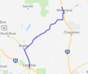 Laramie to Wheatland via Route 34 |  Wyoming