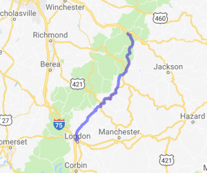 Natural Bridge to London KY via 11 and 30 |  United States