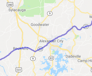 Central Alabama Country Tour - Highway 22 |  Alabama